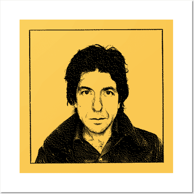 8bit Retro Leonard Cohen Fan Wall Art by DankFutura